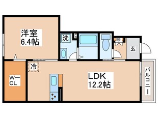 ラルジュ aの物件間取画像